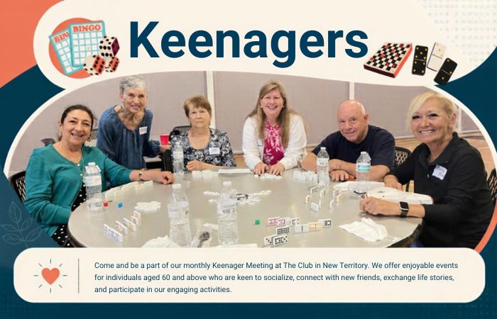 Keenagers monthly meeting poster